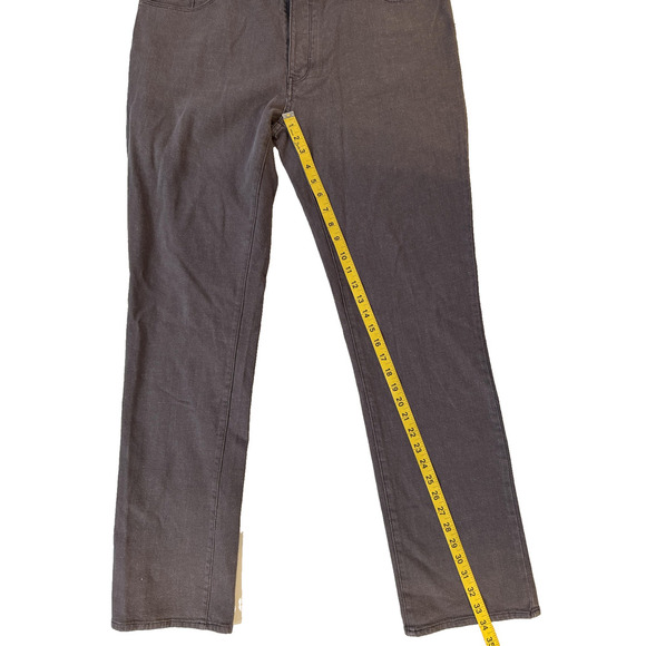 Converse Jeans Mens 36 Gray Chuck Slim Denim 5 Pocket Slim Fit Star Rivet Twill - Picture 8 of 9